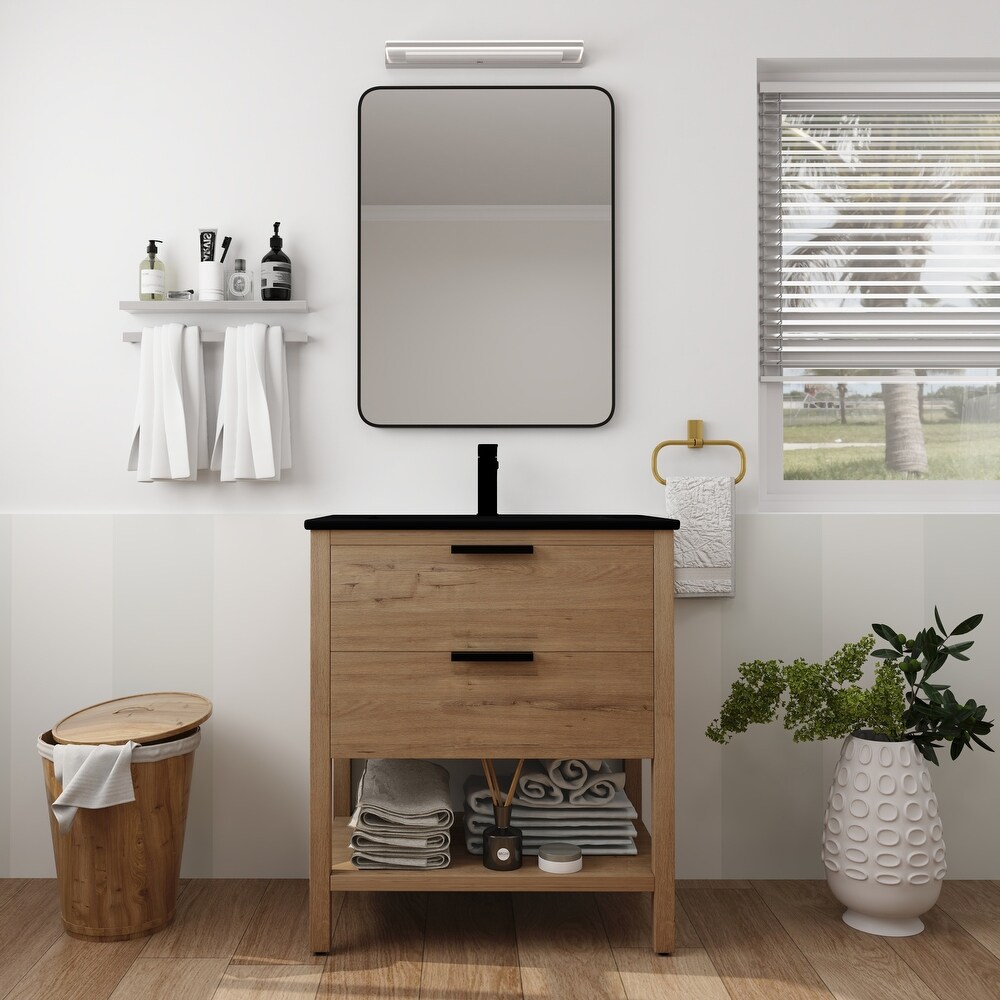 Freestanding Bathroom Vanity with Sink Accent Cabinet Storage Shelf