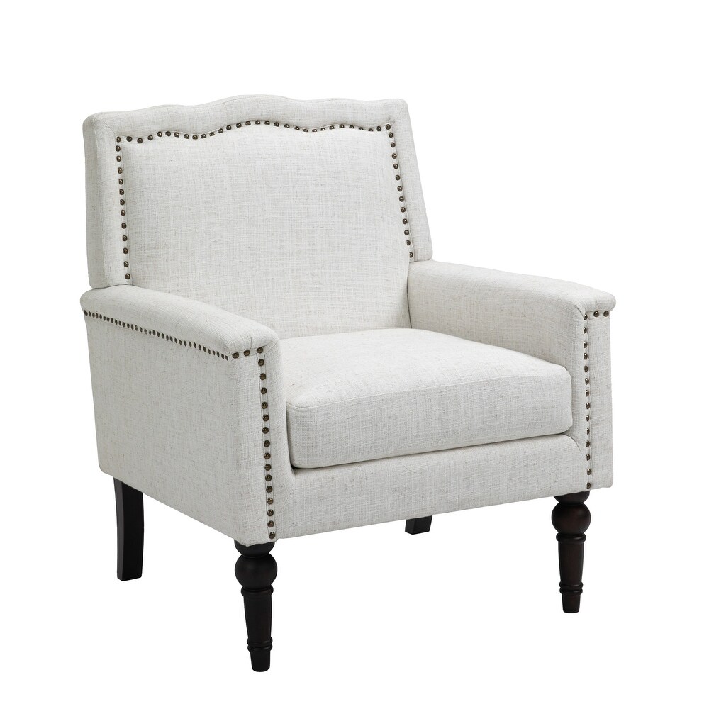 2 PACK Contemporary Accent Armchair with Nailheads Living Room Furniture