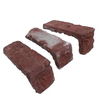 Koni Brick Old Chicago Vino 7.08 in. x 2.50 in. Thin Brick 7.87 lin. ft. Corners Manufactured Stone Siding KBCN-470VNN