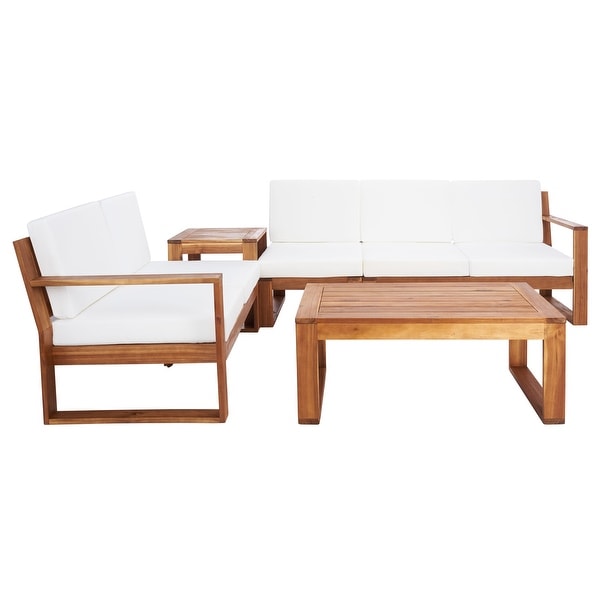 SAFAVIEH Outdoor Catryn 4Pc Outdoor Living Set