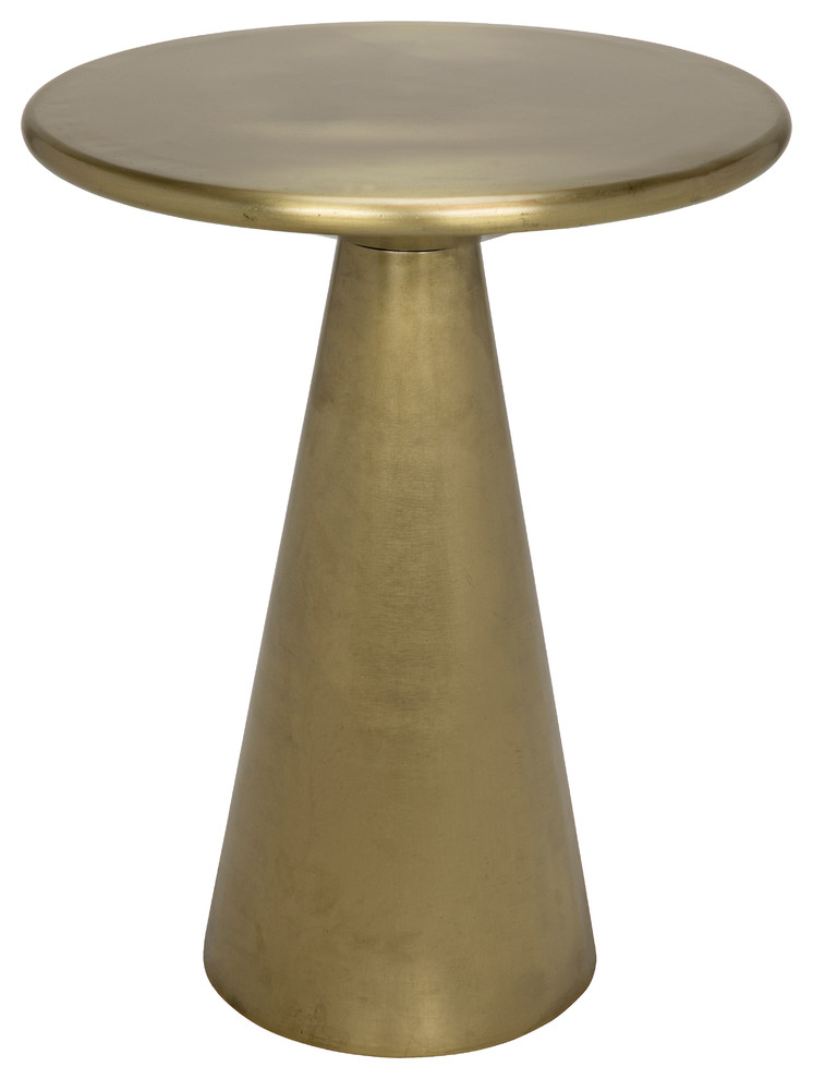 Cassia Side Table  Antique Brass   Contemporary   Side Tables And End Tables   by HedgeApple  Houzz