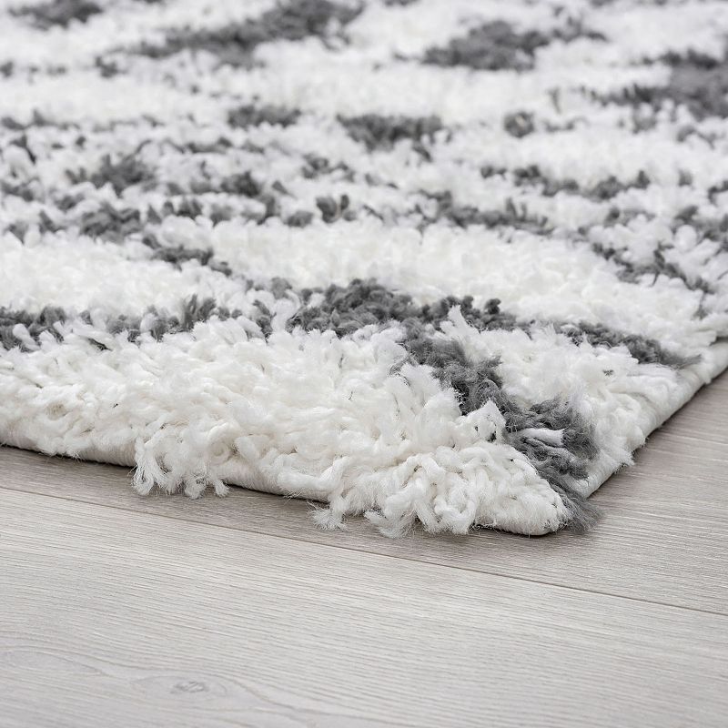 KHL Rugs Tania Contemporary Geometric Shag Area Rug