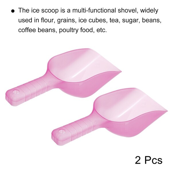 2Pcs Ice Scoop Plastic 5.9x3.3x2.4