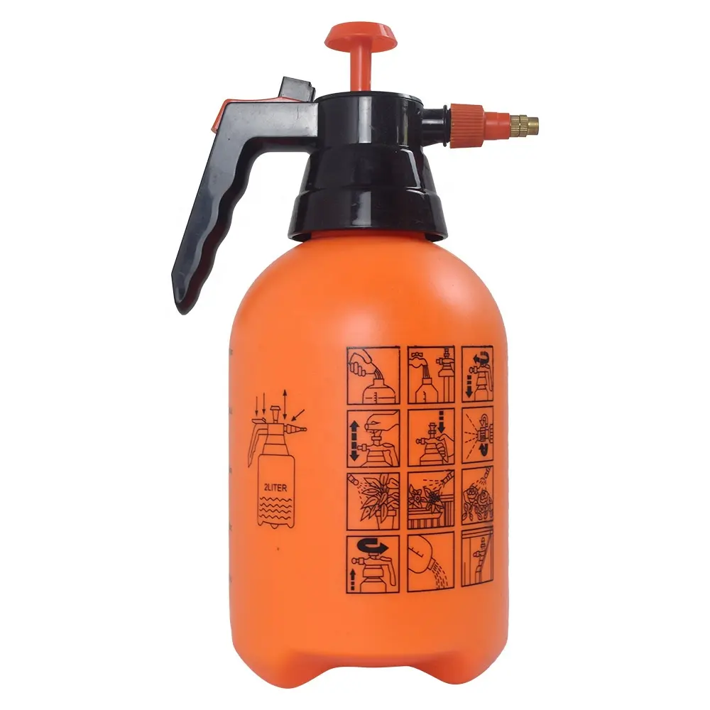 Factory Supply Large Capacity Plastic Direct Jet 2L Household Garden Sprayer Air Pressure Watering Can