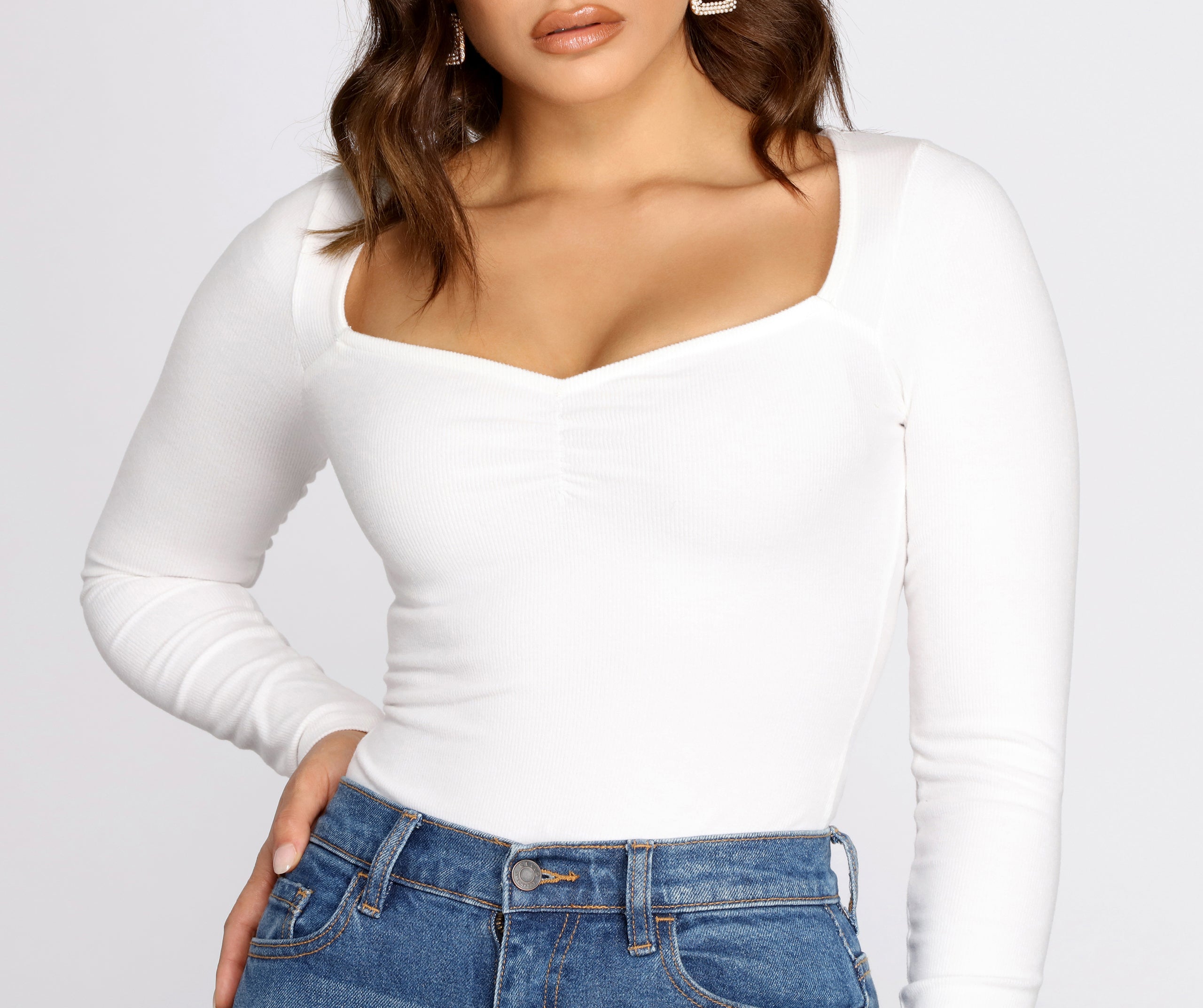 Feeling Myself Ruched Bodysuit