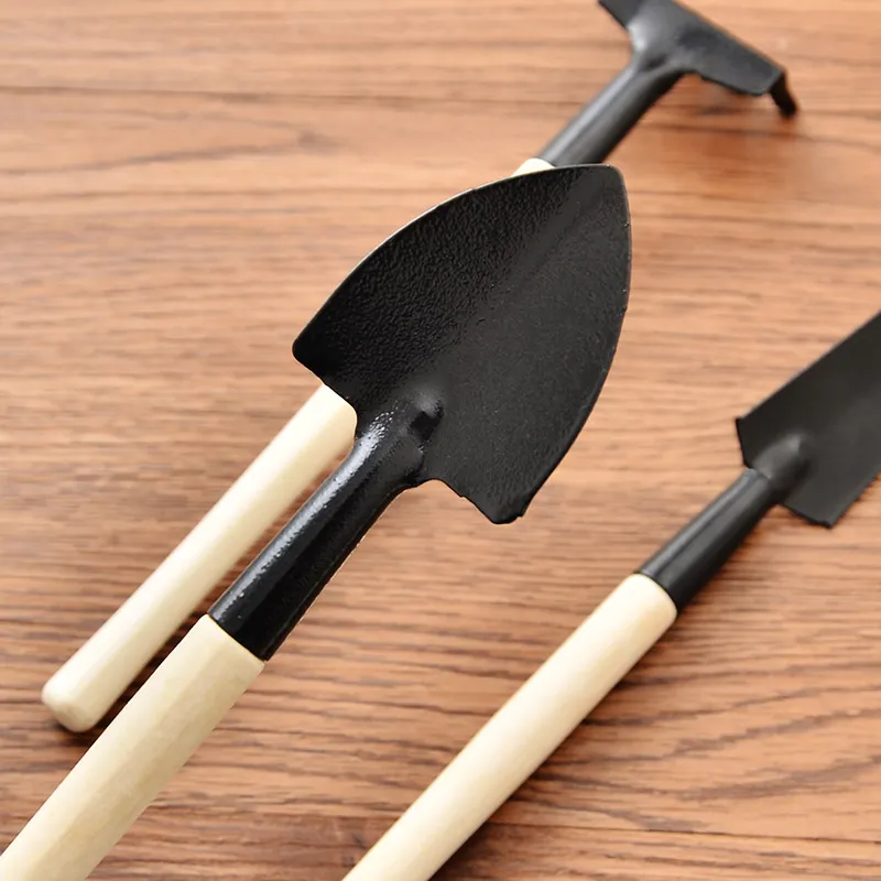 New Design 3 piece Shovel Rake Suit Garden Tool Backing Card Set Kids Garden tools High Quality Mini Garden Tools