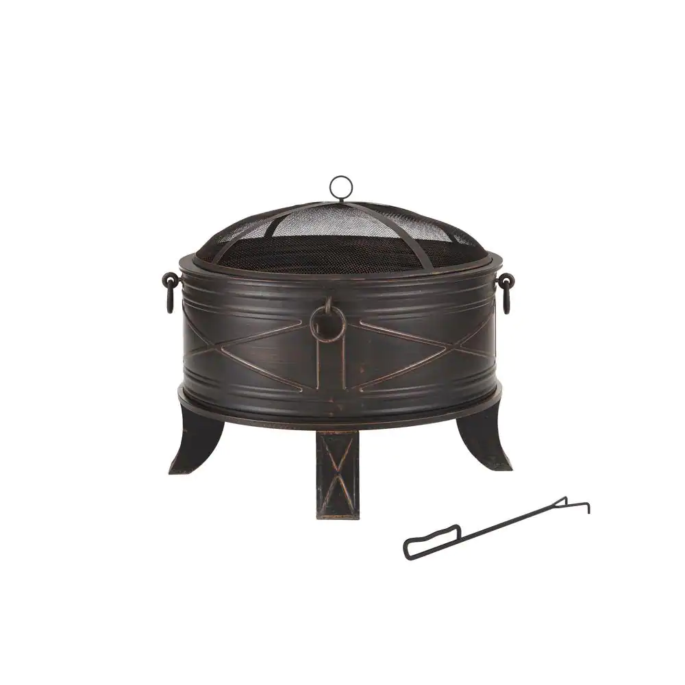 Hampton Bay FT-51161 Quadripod 26 in. Round Fire Pit