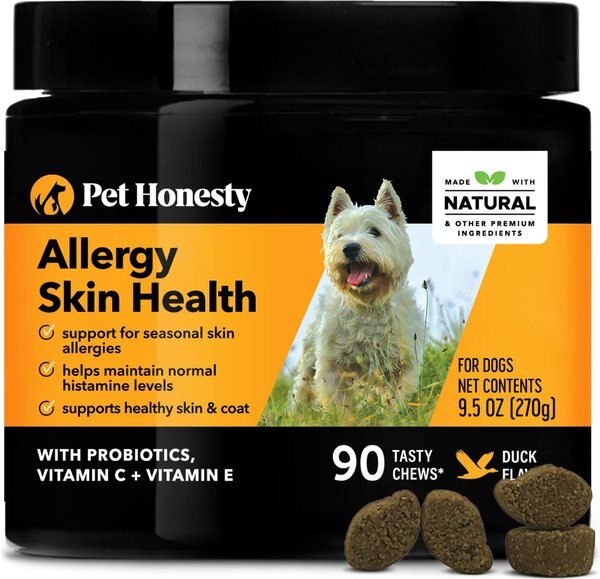 PetHonesty Allergy Skin Health Duck Flavor Soft Chews Allergy and Immune