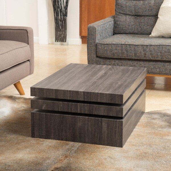 Carson Rotating Wood Coffee Table by Christopher Knight Home