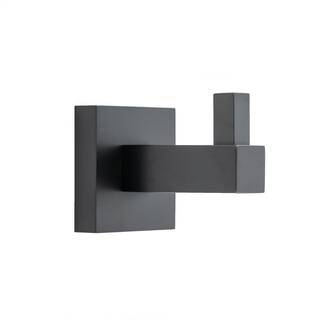 Italia Trieste Single Robe Hook in Matte Black TR6304