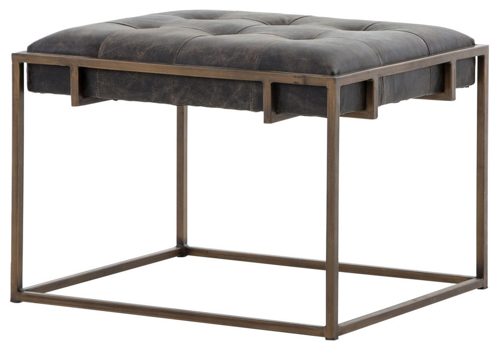 Four Hands Oxford End Table/Footstool   Industrial   Footstools And Ottomans   by Four Hands  Houzz