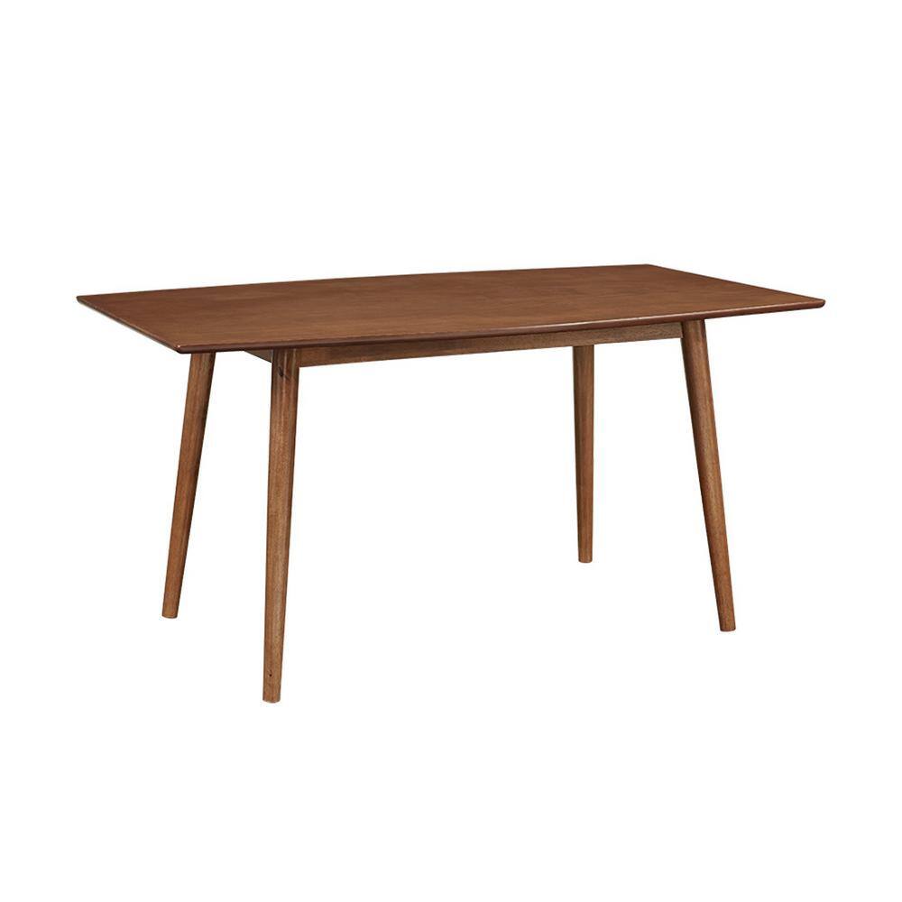 Walker Edison Furniture Company 60 in. Mid Century Wood Dining Table - Acorn HDW60MCAC