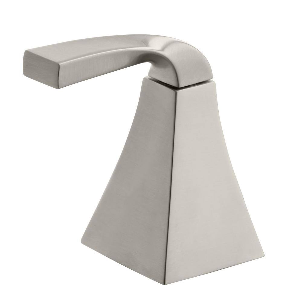 Glacier Bay Leary Curve 2-Handle Deck-Mount Roman Tub Faucet in Brushed Nickel HD65601-5104