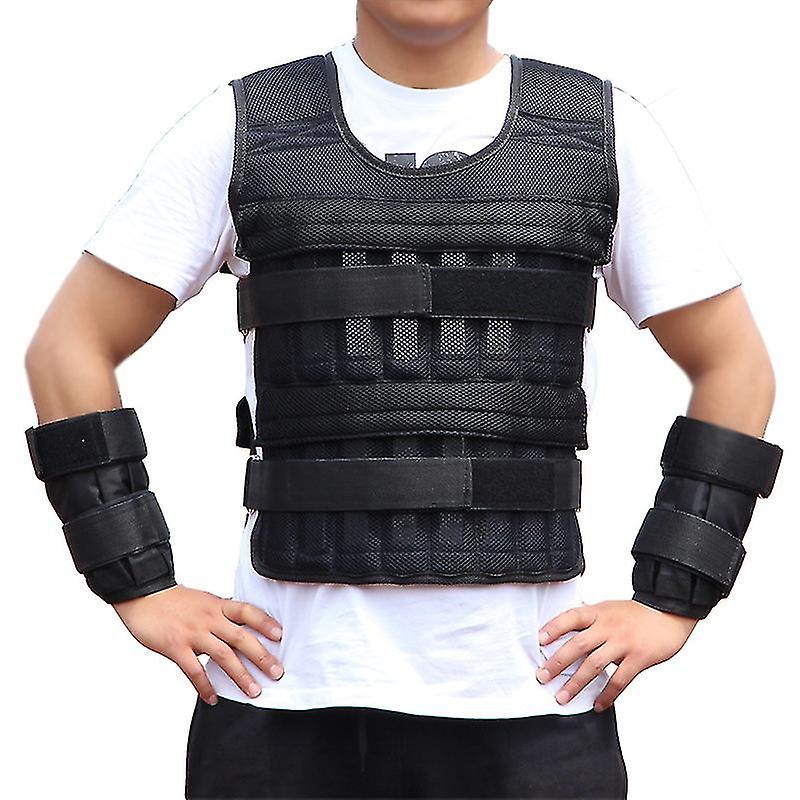 Exercise Loading Weight Vest Adjustable Boxing Running Sling Weight Training Workout Fitness Waistcoat Jacket Sand Clothing