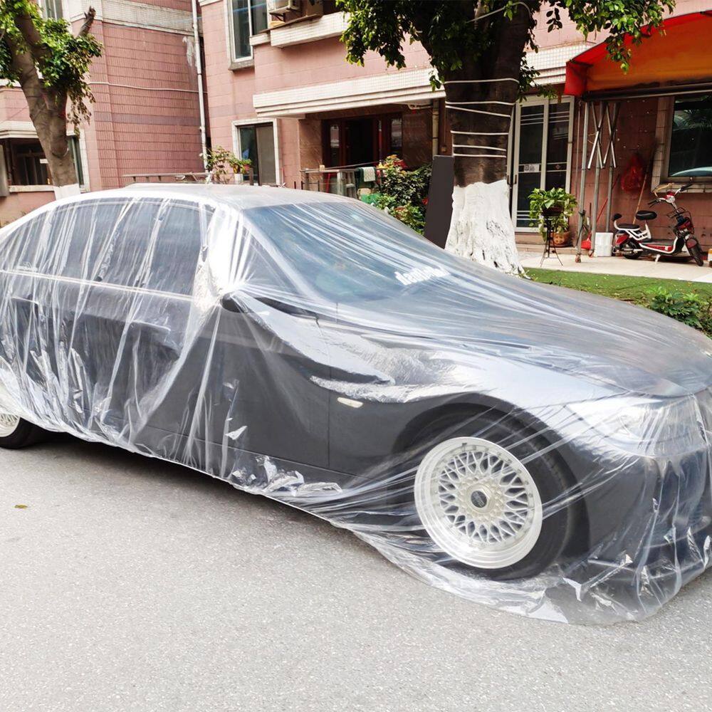 VEVOR Plastic 22 ft. x 12 ft. Car Cover Disposable Car Covers Universal Car Cover Waterproof Dust-Proof Full Cover (10-Pieces) CY10BZSLCZ0000001V0