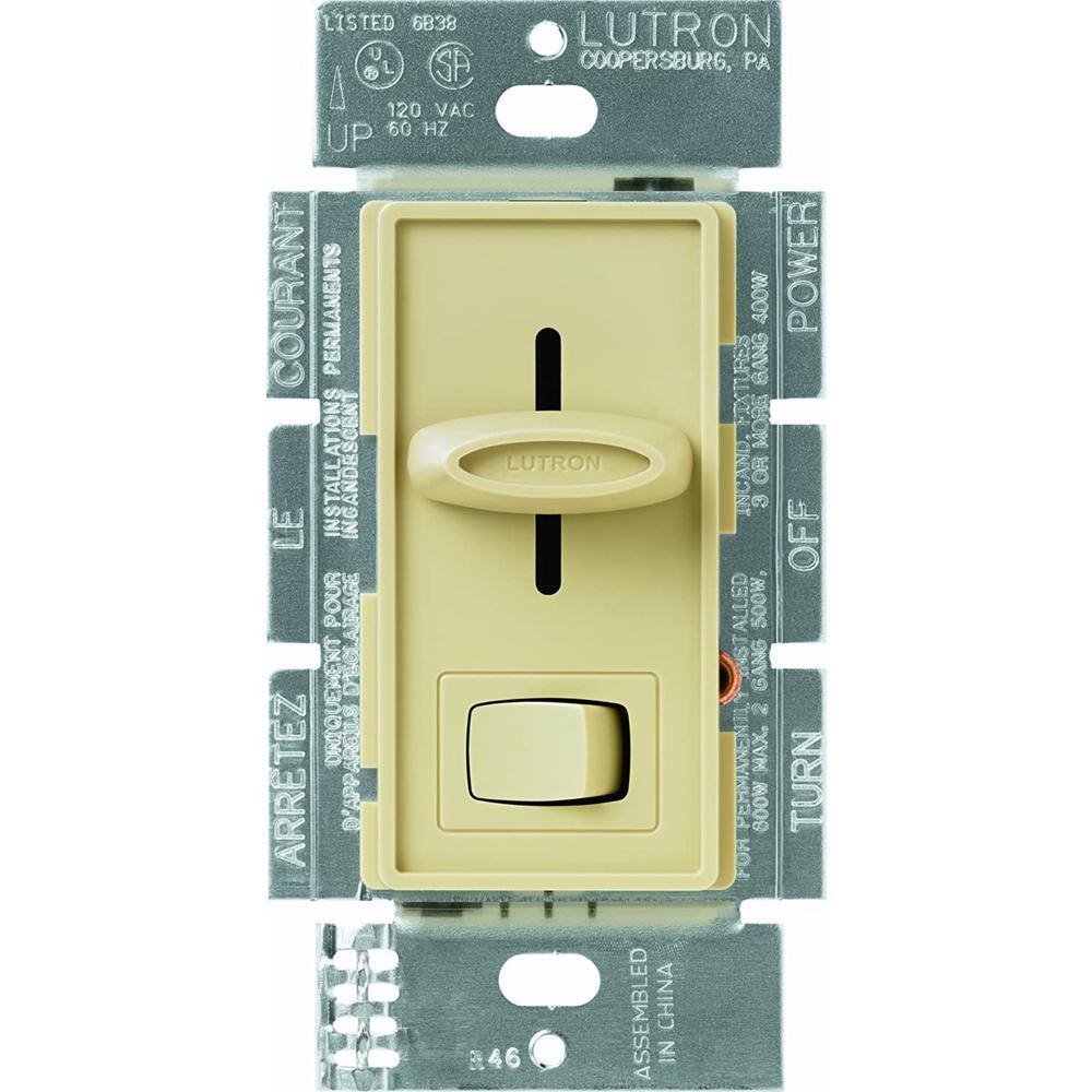 Lutron Skylark Dimmer Switch for Electronic Low-Voltage 300-Watt IncandescentSingle-Pole Ivory (SELV-300P-IV) SELV-300P-IV