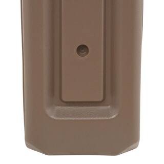 Architectural Mailboxes Gentry Mocha Medium Plastic All-in-One Mailbox and Post Combo GGC1M00AM