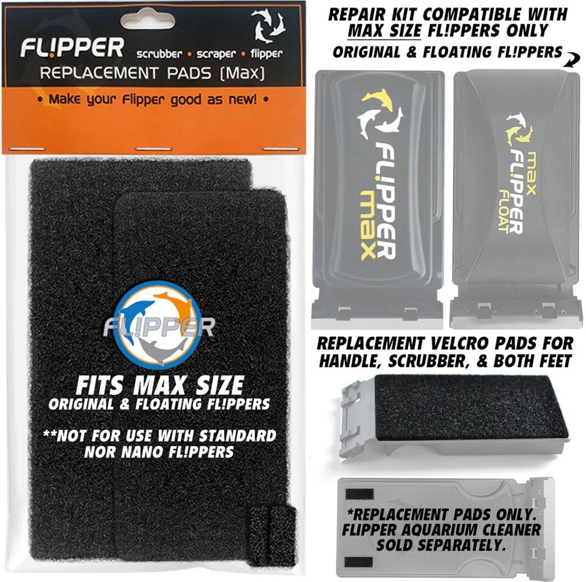 Flipper Max Universal Maintenance Kit Algae Scraper