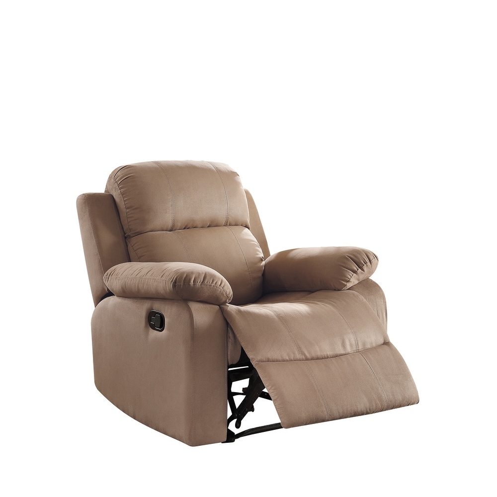 Recliner with Motion Reclining Mechanism and Pillow Top  External Latch Handle for Family Living Room Etc