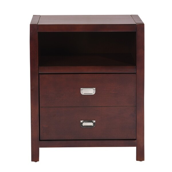 Homy Casa American Traditional Solid Wood Storage Nightstand - - 32918584