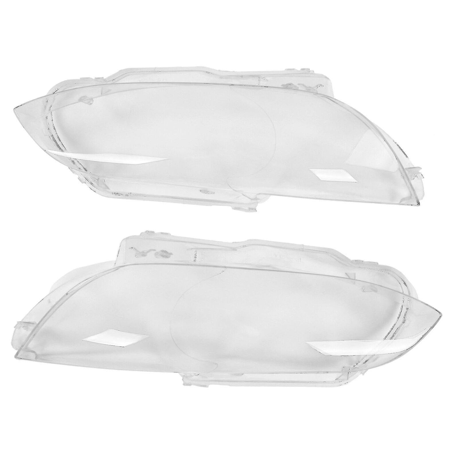 1pair Headlight Head Light Lamp Lens Cover For E92 E93 Coupe 328i 335i 2006-2010