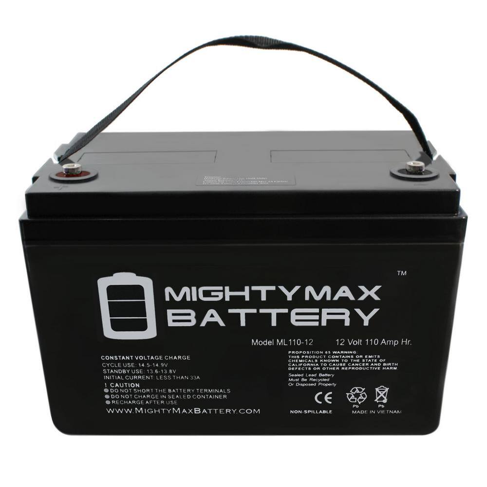 MIGHTY MAX BATTERY 12-Volt 110 Ah Rechargeable Sealed Lead Acid (SLA) Battery ML110-12