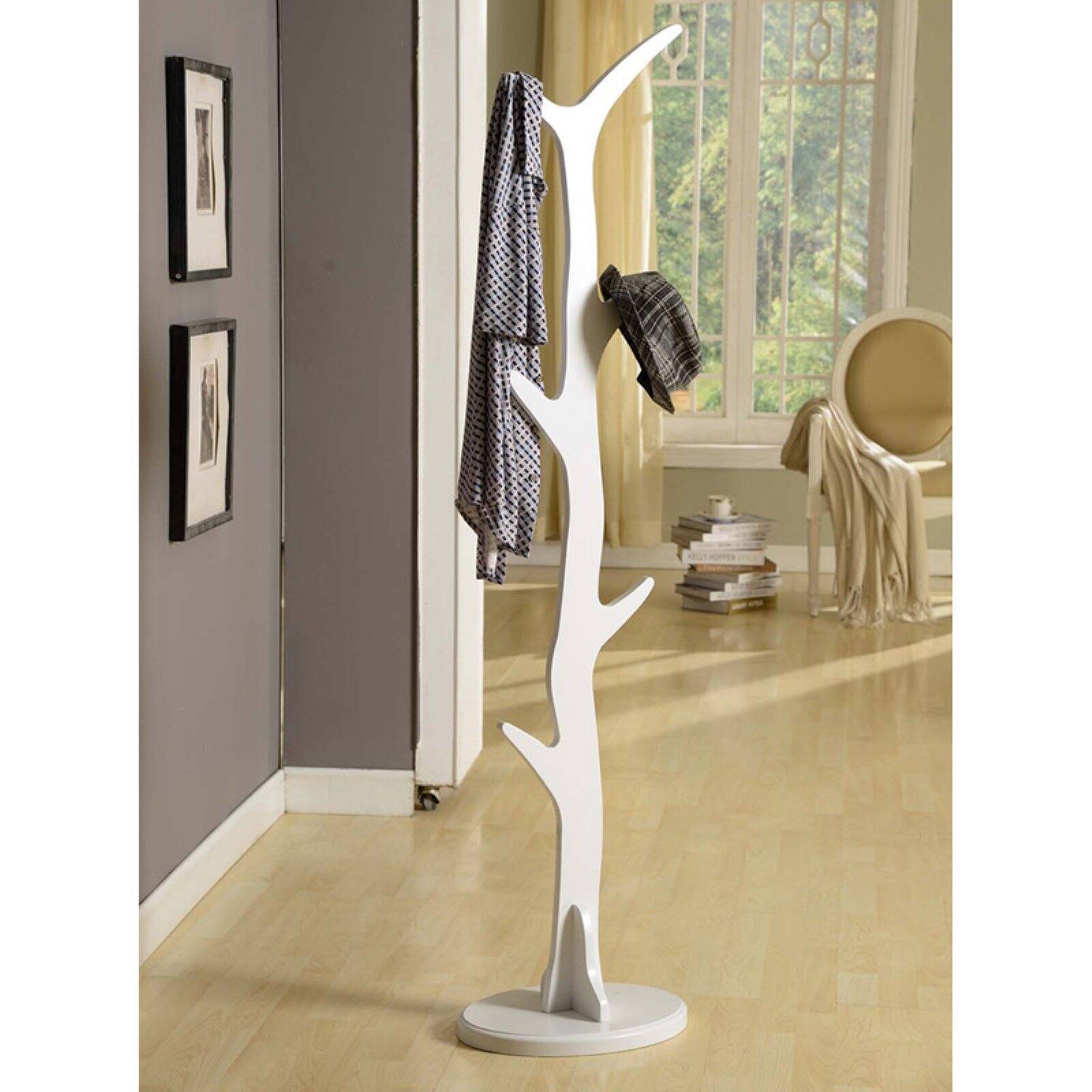 KandB Furniture Wooden Tree Coat Rack - 65 H in.