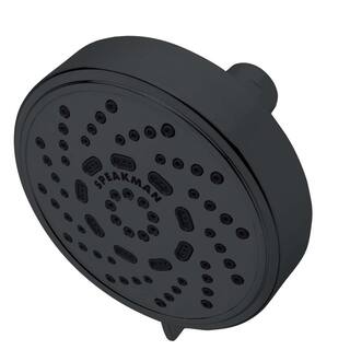 Speakman Echo 3-Spray Patterns with 2.5 GPM 4.37 in. Wall Mount Fixed Shower Head with Anystream Technology in Matte Black S-4200-MB