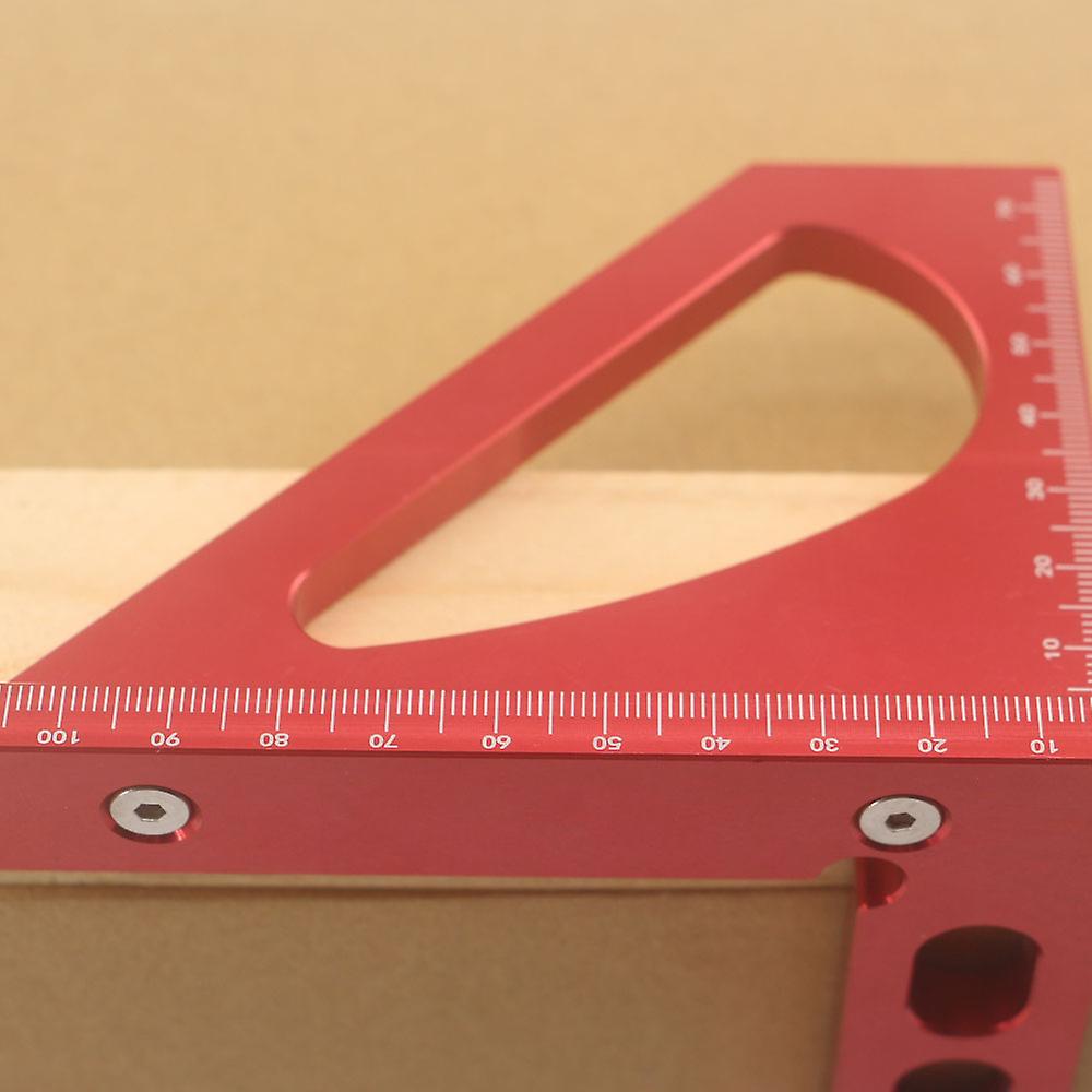 Woodworking Scribing Gauge Scriber Square Protractor Aluminum Alloy Triangle Ruler Measuring Tool For Carpenter