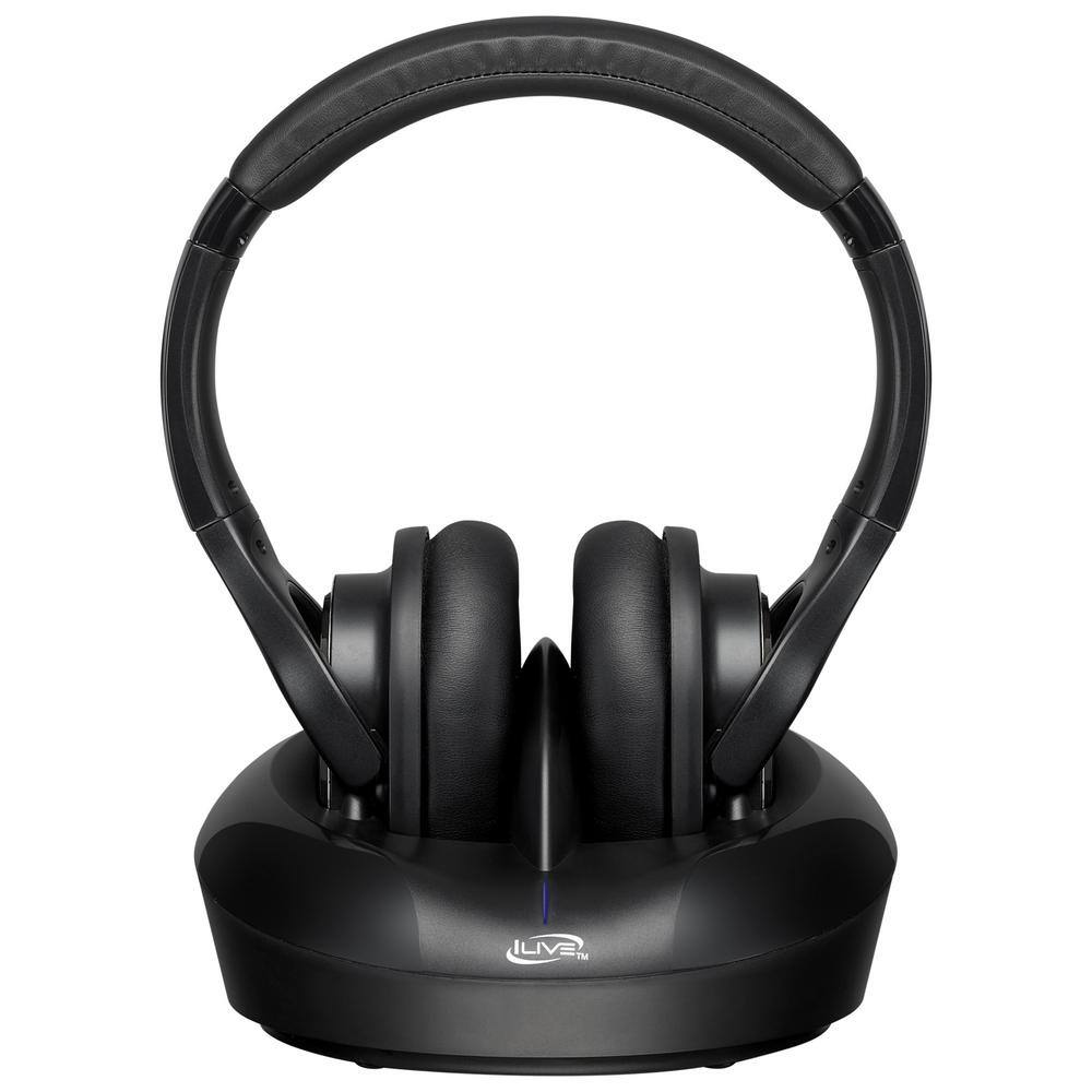 iLive Wireless Radio Frequency Headphones with Charging Dock IAHRF79B