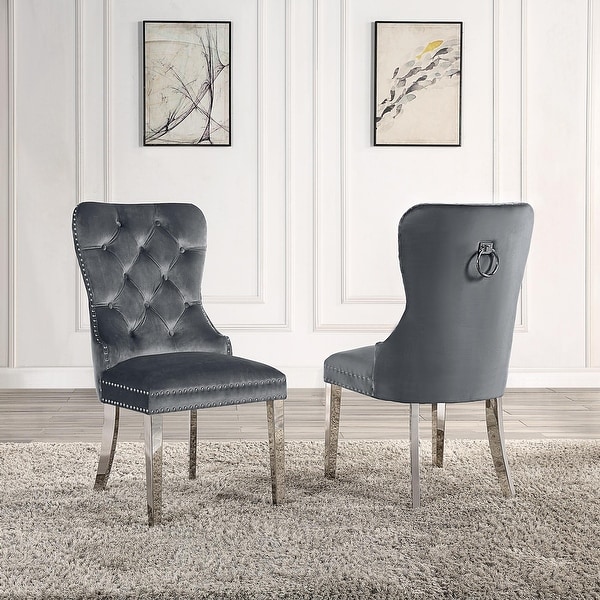 Modern Velvet Dining Chairs Set of 2