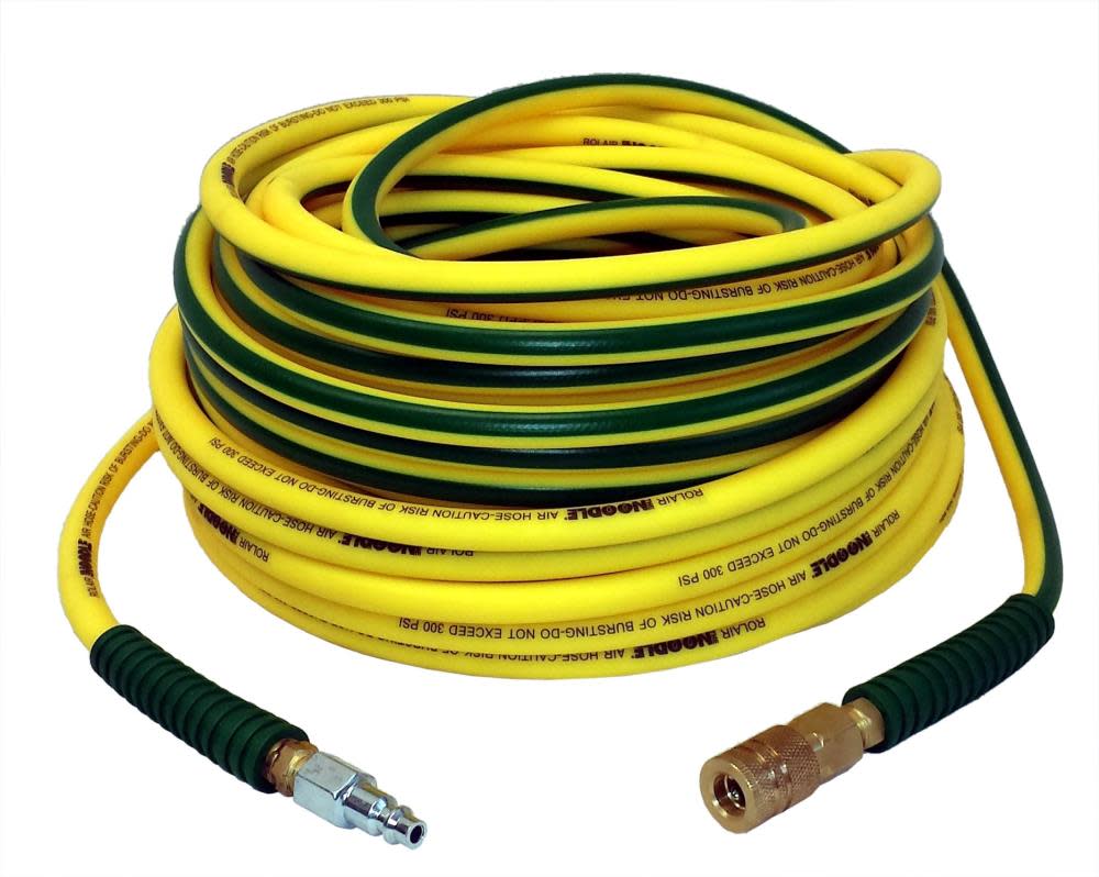 3/8 In. x 100 Ft. Noodle Air Compressor Hose (incl. 1/4 coupler/plug) ;