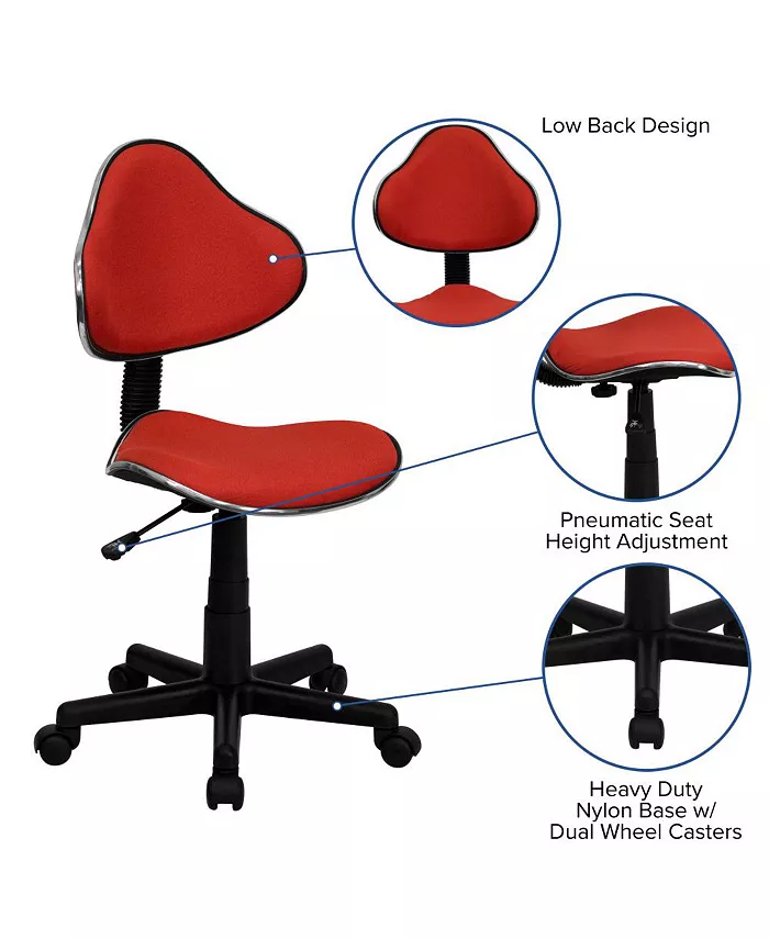 EMMA+OLIVER Fabric Swivel Ergonomic Task Office Chair