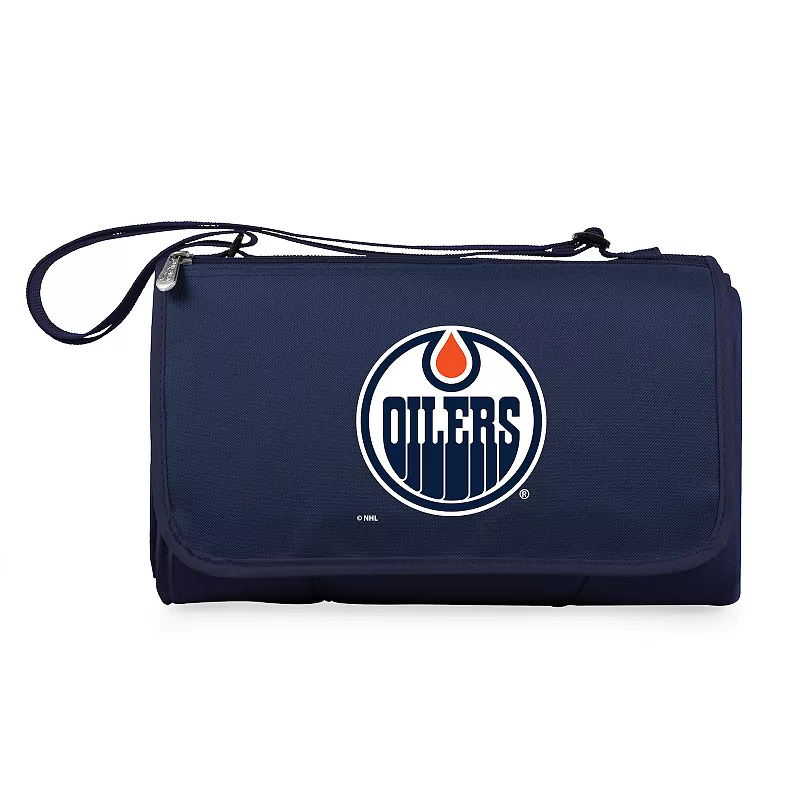 Picnic Time Edmonton Oilers Outdoor Picnic Blanket and Tote