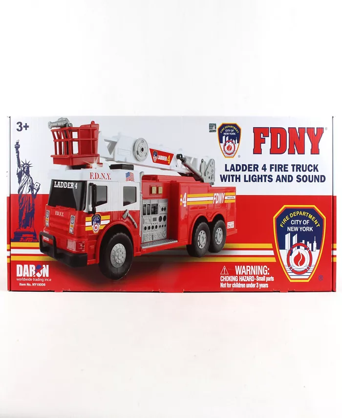 FDNY Ladder Fire Truck Lights Sound Daron Worldwide  24