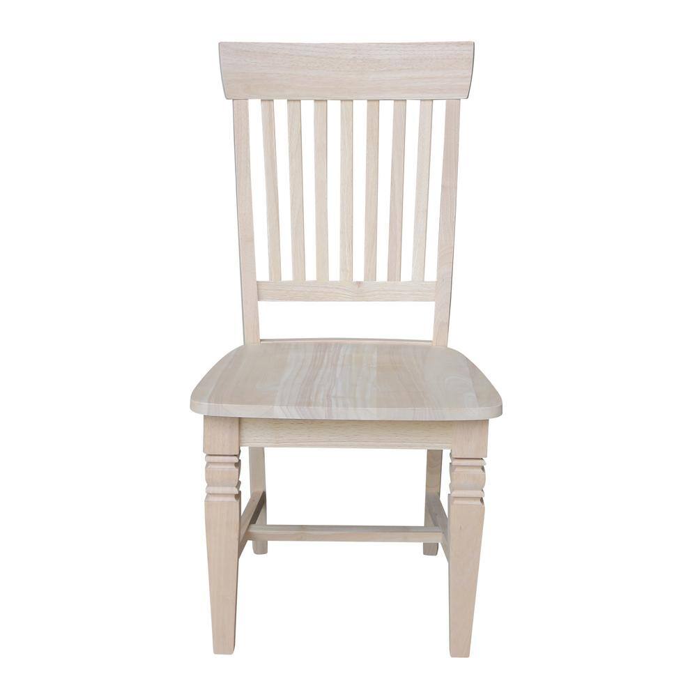 International Concepts Unfinished Wood Mission Dining Chair (Set of 2) C-11P