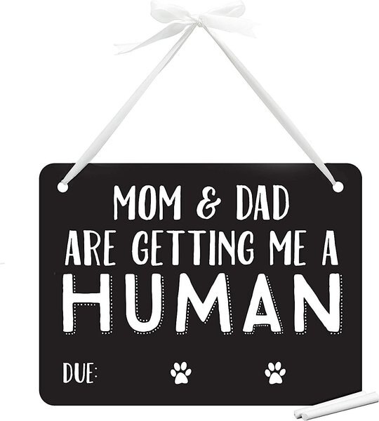 Pearhead Pet Baby Announcement Chalkboard