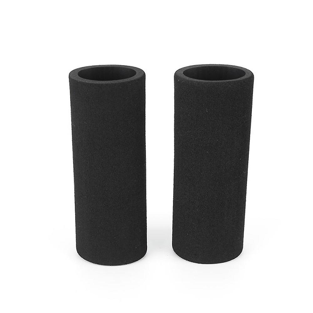 2pcs Motorcycle Handlebar Protective Cover Sponge Sweat Absorbent Non Slip Handlebar Cover Electric Bike Motorcycle Accessories Black