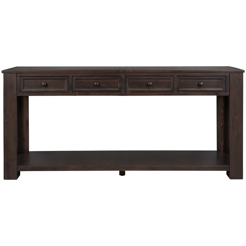 Console Table/Sofa Table with Storage Drawers and Bottom Shelf for Entryway  Hallway  Living Room  Den