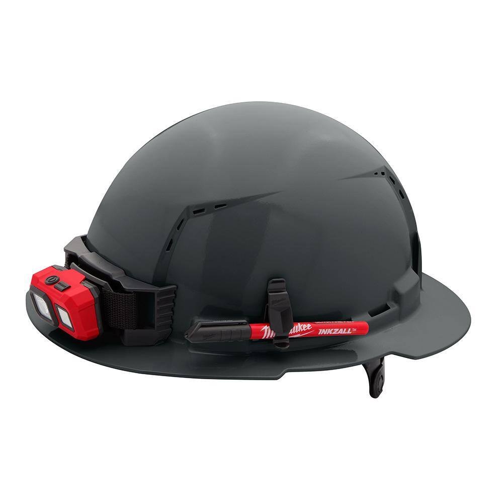 MW BOLT Gray Type 1 Class C Full Brim Vented Hard Hat with 6 Point Ratcheting Suspension (5-Pack) 48-73-1235X5