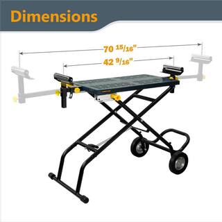 POWERTEC Universal Mounting Deluxe Rolling Stand MT4005N