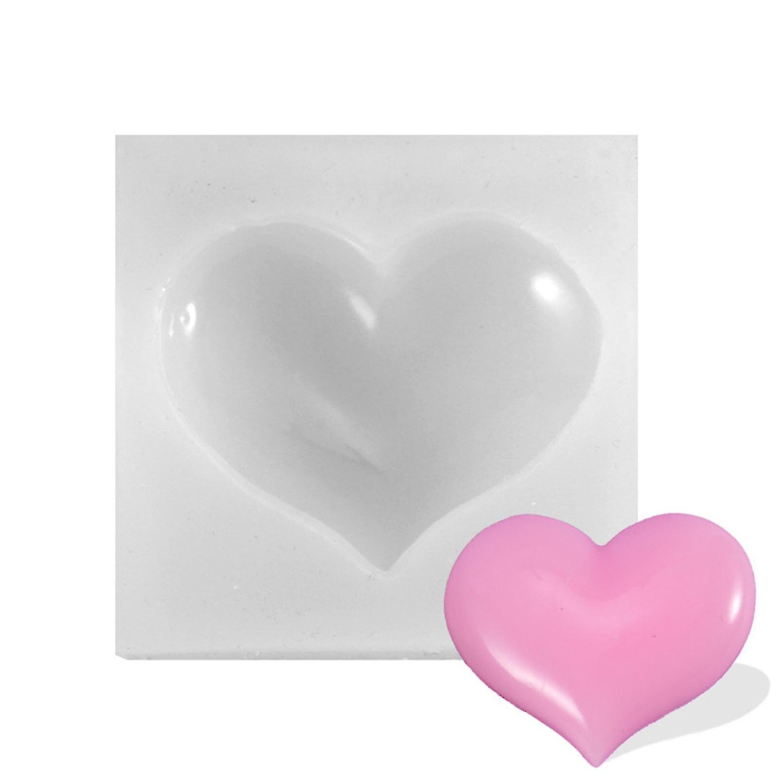 Love Heart Silicone Stencil Casting Die Diy Craft Soft Templates For Candle Wax