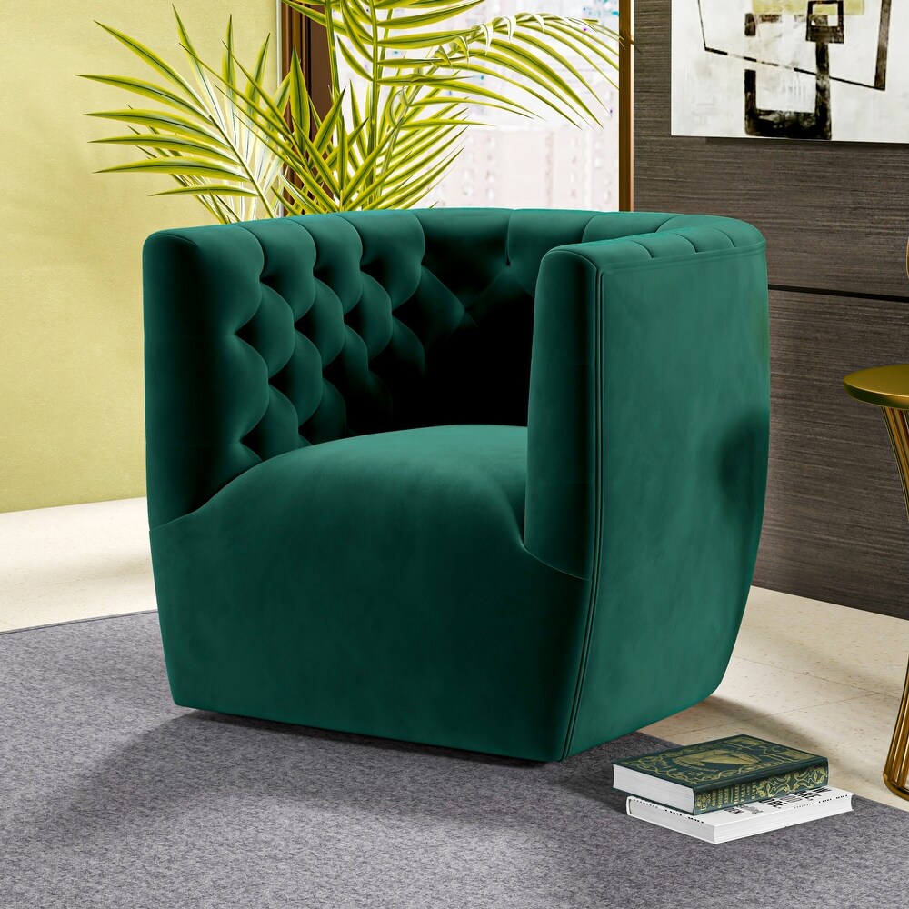 Luxor Mid Century Modern Swivel Accent Comfy Chair