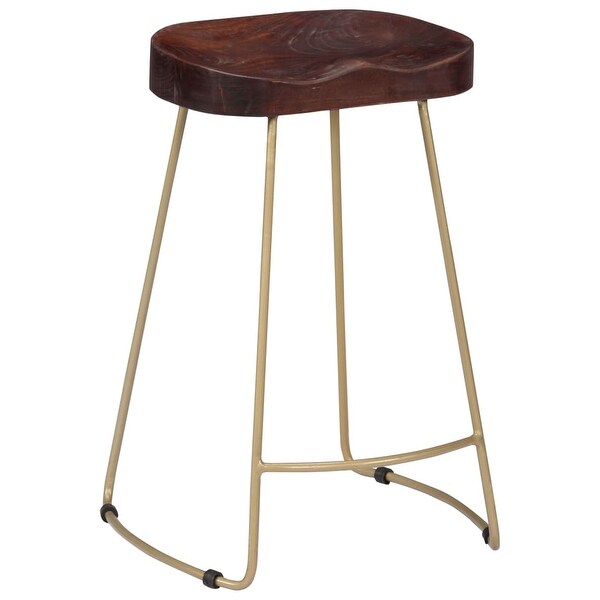 vidaXL Gavin Bar Stools 2 pcs Solid Mango Wood - 17.7