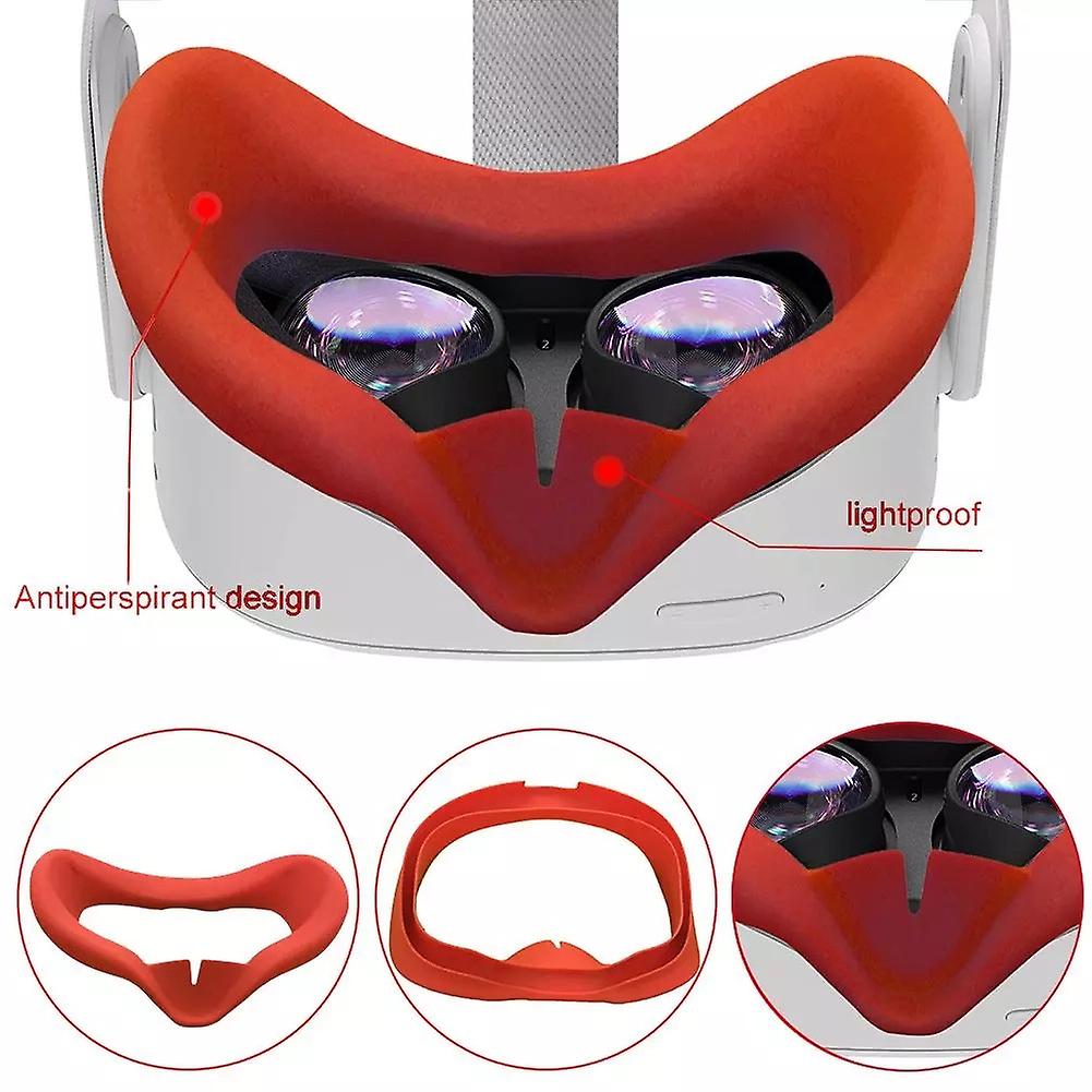 Oculus Quest 2vr Silicone Eye Mask Sweatproof Breathable Comfortable Replaceable Silicone Mask Protective Cover