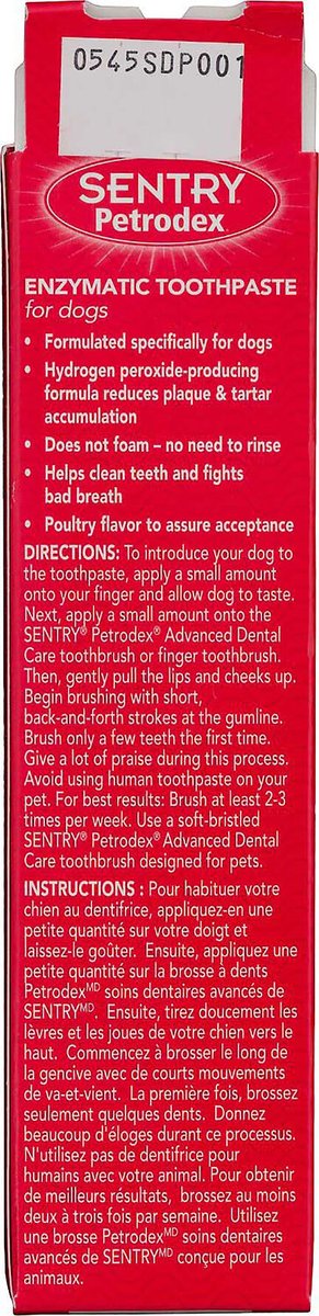 Sentry Petrodex Veterinary Strength Enzymatic Poultry Flavor Dog Toothpaste