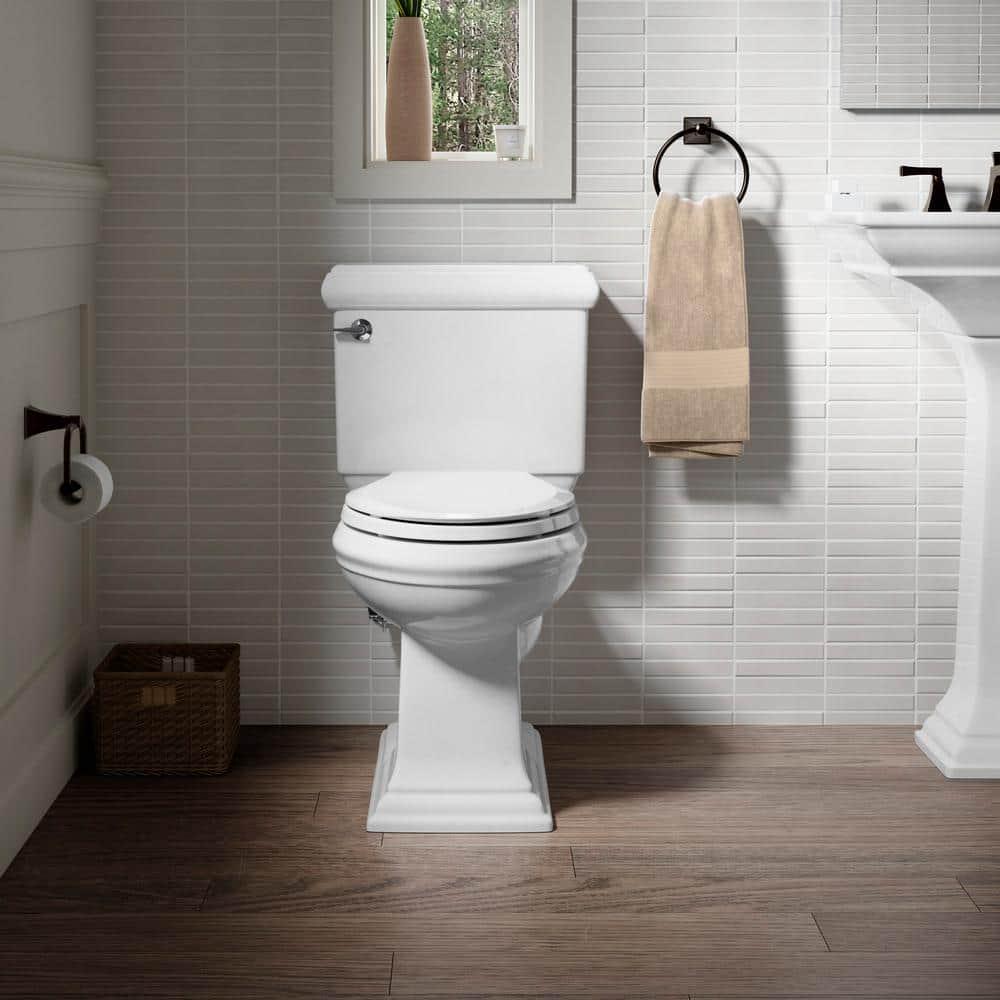 KOHLER Memoirs Classic 2Piece 128 GPF Single Flush Elongated Toilet with AquaPiston Flush Technology in White