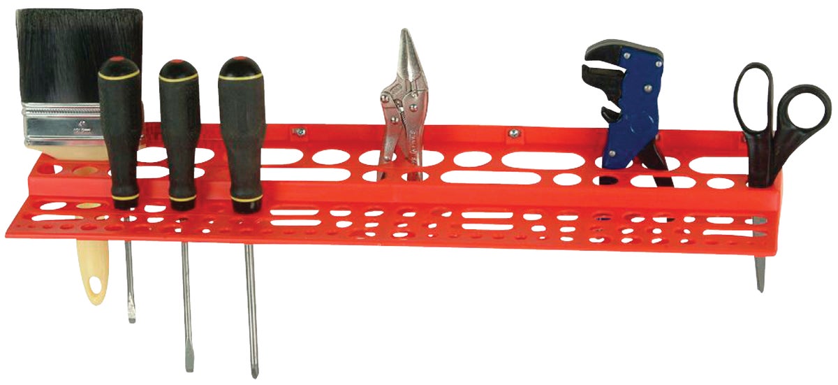 Quantum Plastic Hand Tool Rack Red