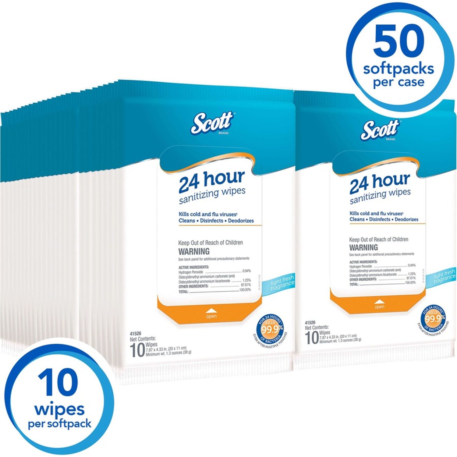 24 Hour Sanitizing Wipes by Kimberly-Clark Corporation KCC41526