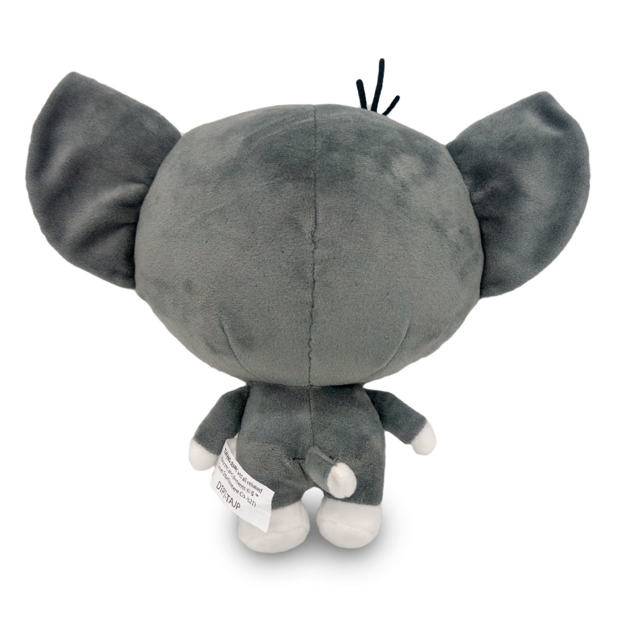 Buckle-Down Grey Tom and Jerry Cat Standing Pose Plush Squeaker Dog Toy， Medium